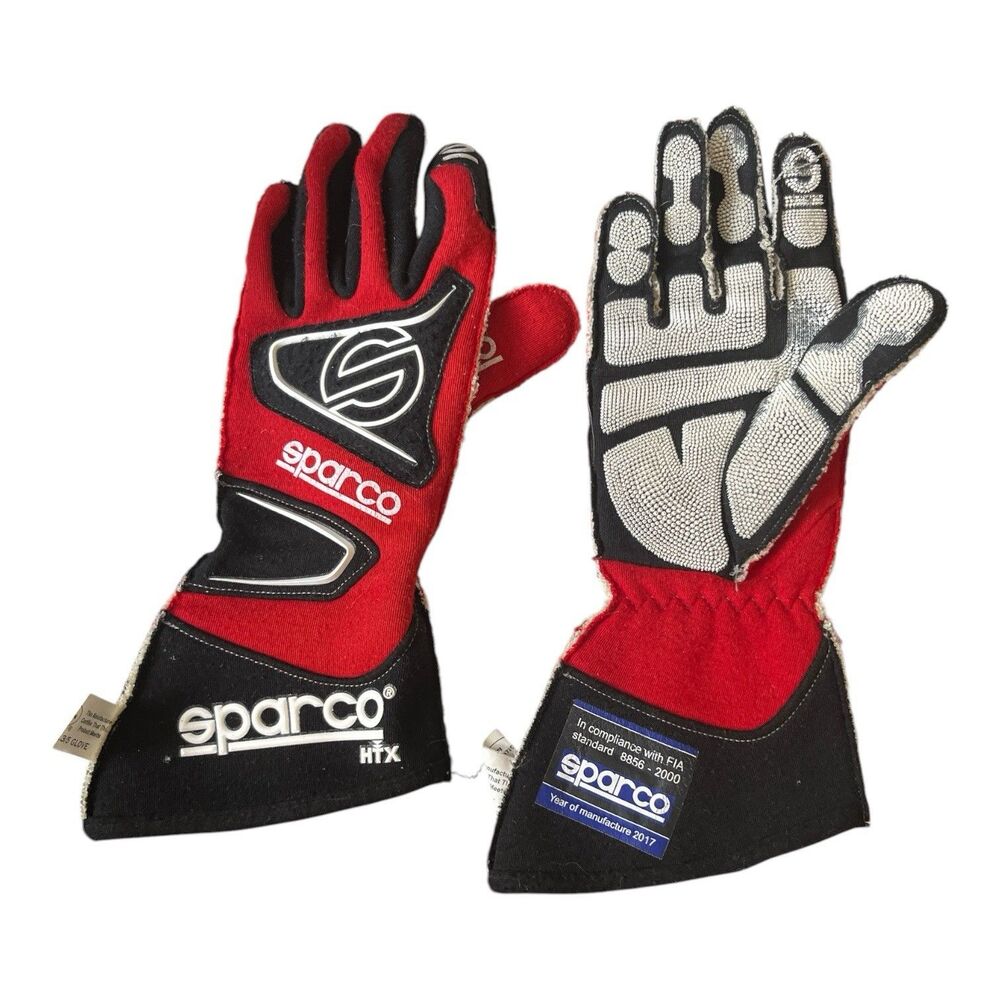 Sparco HTX Aramide Driving Racing Gloves Italy Race Car Mens Size 8
